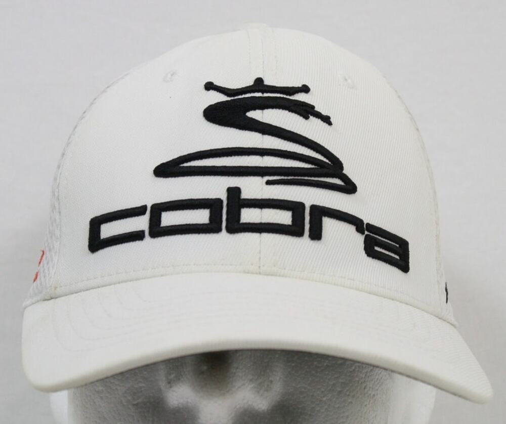 Cobra Fly-Z Golf Hat Mens S/M White Flexfit Mesh Fitted Cap